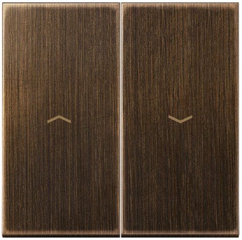 Лицевая панель Jung LS990 metal для 2-кл. выключателя жалюзи античная латунь картинка